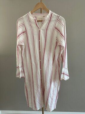 Hackwith Design House HDH Hal Tunic XS Striped Shirt Dress Limited Edition